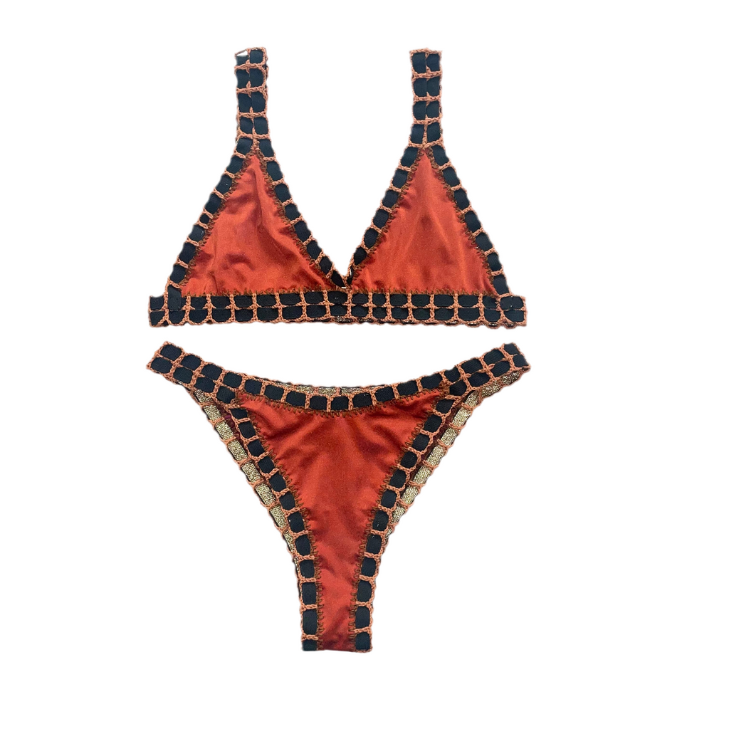 Bikini artesanal Vino & Cedron - GALATEA SWIMWEAR