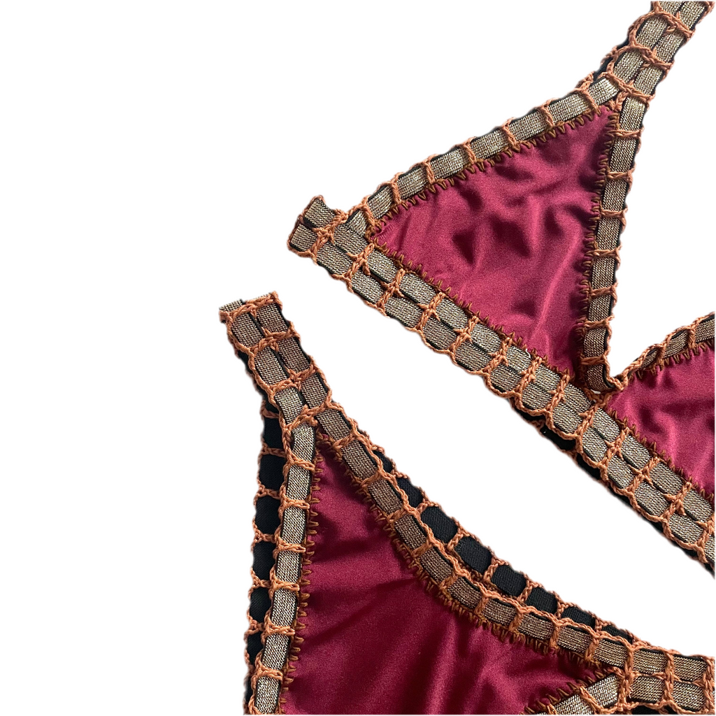 Bikini artesanal Vino & Cedron - GALATEA SWIMWEAR
