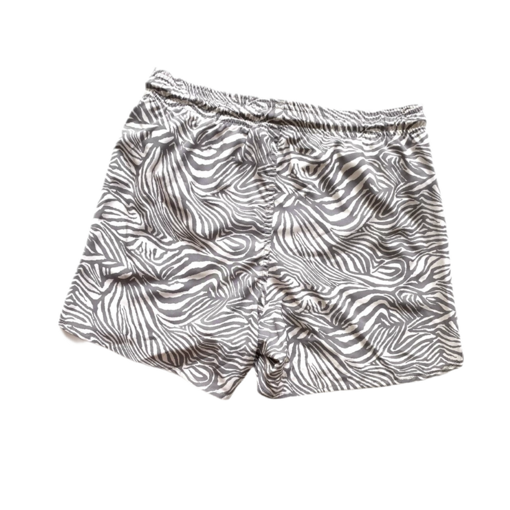 SHORT print zebra grey - GALATEA SWIMWEAR
