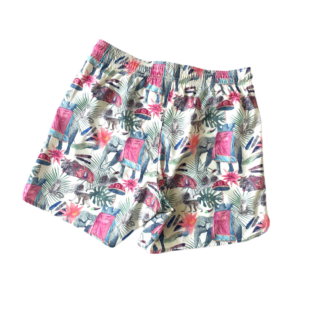 SHORT print elephant & lotus - GALATEA SWIMWEAR