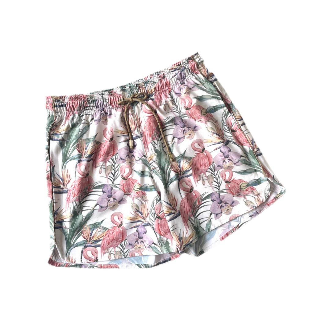 SHORT print flamincos - GALATEA SWIMWEAR