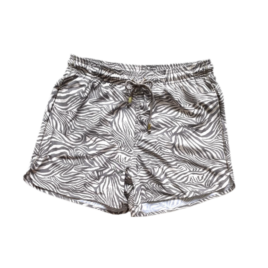 SHORT print zebra grey - GALATEA SWIMWEAR