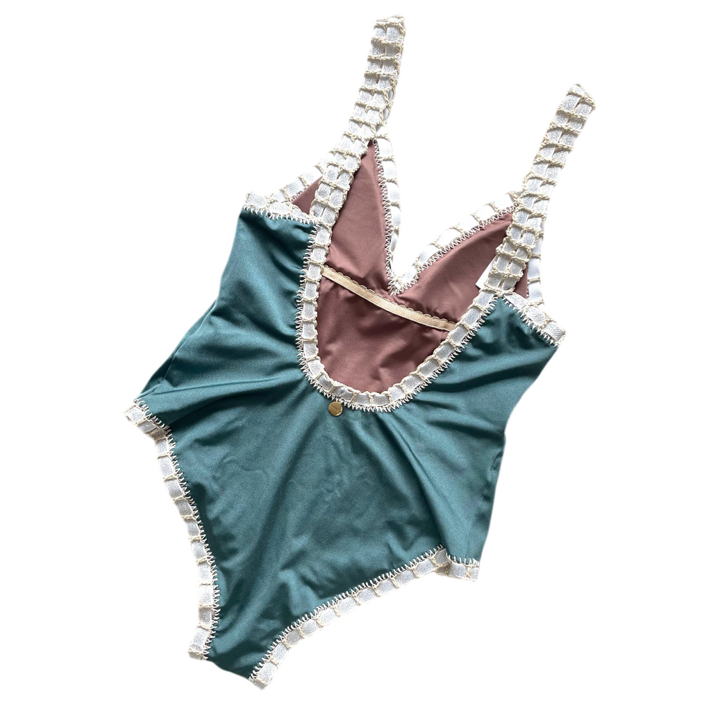 ONE PIECE artesanal blue steel - GALATEA SWIMWEAR