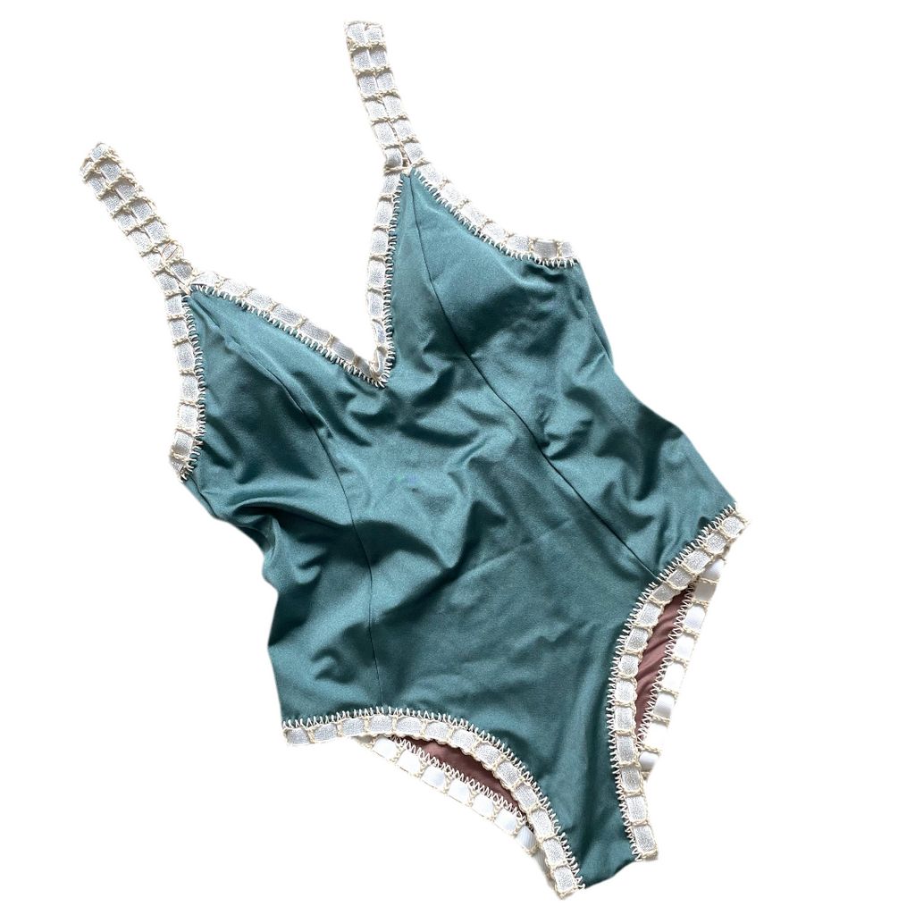 ONE PIECE artesanal blue steel - GALATEA SWIMWEAR